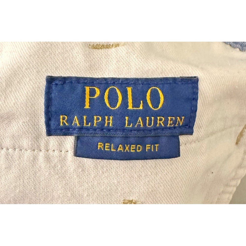 Polo Ralph Lauren Relaxed Fit Men's 36 (38) Tan Khaki Flat Front Shorts 10" Ins - Picture 5 of 6
